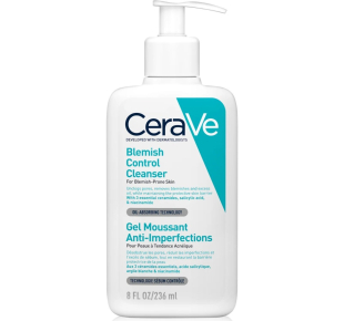 CeraVe veido prausiklis į spuogus linkusiai odai Blemish Control Cleanser 236 ml